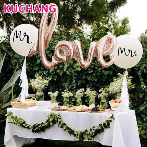 Miss To Mrs Bride To Be Foil Balloons for Wedding Decoration Bachelorette Party Valentines Day Adult Party Supplies
