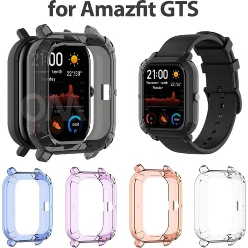 Protective case for Huami Amazfit GTS High Quality TPU cover slim Smart Watch bumper shell for Amazfit GTS A1913