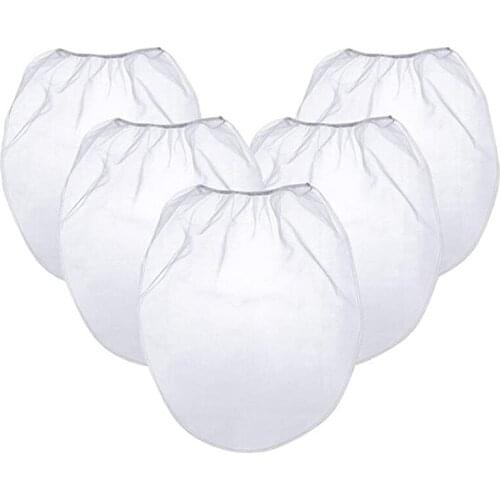 20 Pack Strainer Bag, 5 Gallon Paint Strainer with Elastic Top Opening White Fine Mesh Filters Bag for Paint Gardening Retail