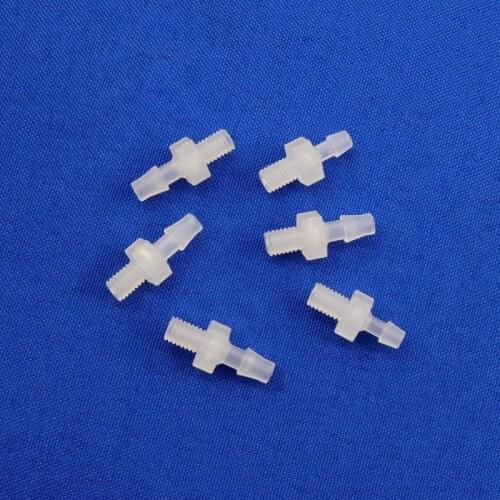 5~100pcs M5 male thread to 2.4~6.4mm Hose Straight Connector irrigation soft Pagoda Joints Aquarium Pipe Fish Tank Adapter