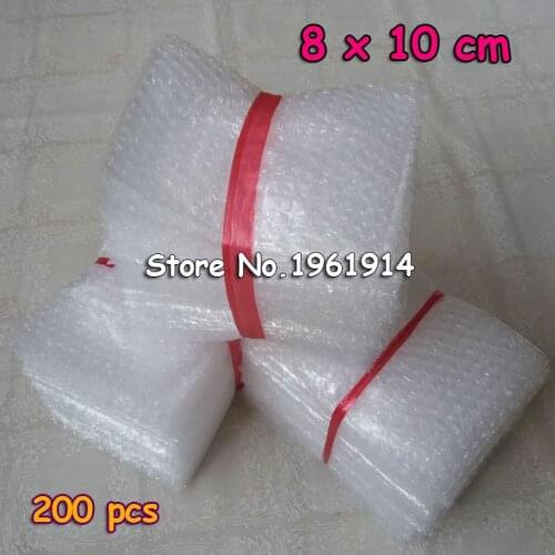 200Pcs 8*10cm 10*15cm 15*20cm Cushioning Bubble Bags Bubble Protective Wrap Bolsa Burbuja Packaging Inflate Foam Packing