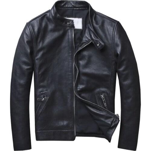 Oversized Aviation Cow Jacket Mens Real Leather Jacket Coat Plus Size 5XL Spring Mans Cow Coats Real Pictures Man Clothing A937