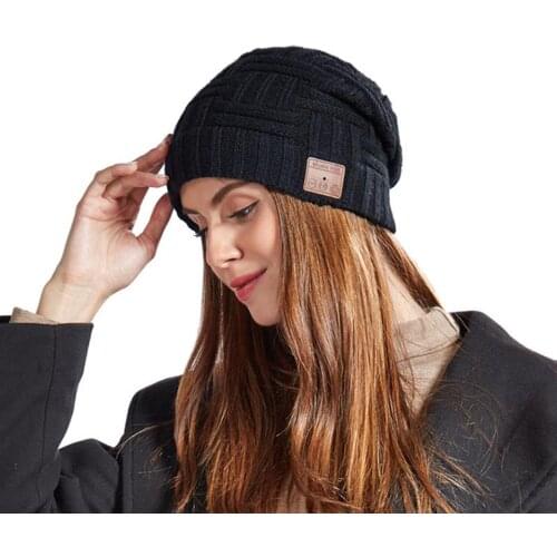 Bluetooth Knitted Beanie Warm Smart Knitting Hat Outdoors Earphone Gift