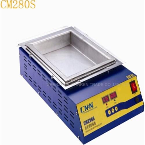 CM250S/CM-280S Square Tin Furnace Digital Display Type Stainless Steel Tin Pot Melting Immersion Tinning Wire Machine 110/220V