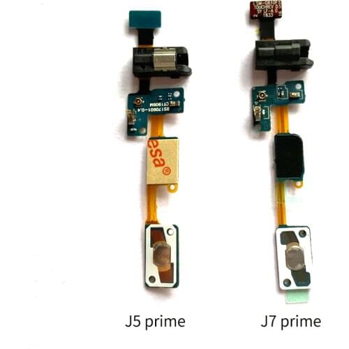 For Samsung Galaxy J7 Prime On7 2016 G610 J5 Prime On5 G5700 Home Button Sensor Headphone Jack Audio Flex Cable