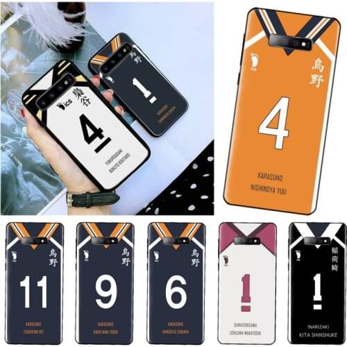 Haikyuu!! Karasuno Jersey Shoyo Hinata Phone Case For Samsung S6 S7 edge S8 S9 S10 e plus A10 A50 A70 note8 J7 2017