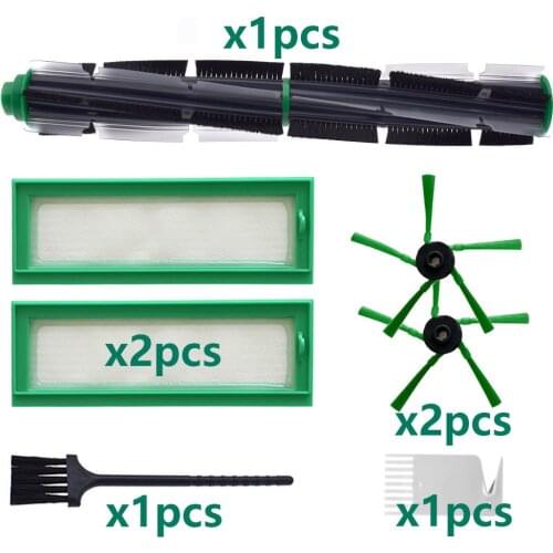 Hepa Filter Main Roller Side Spin Brush For Vorwerk VR300 Robot Vacuum Cleaner Spare Parts Package Replacement Kit