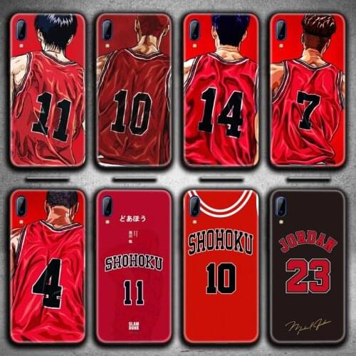 HOTCASHOP Slam dunk Sakuragi Jordan Phone Case For Vivo Y91c Y17 Y51 Y67 Y55 Y7s Y81S Y19 V17 vivos5