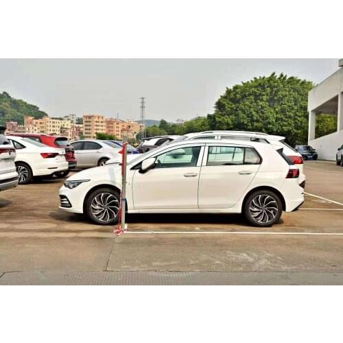 Chrome door visor side window deflector shade sun rain shield silver trips eaves for Volkswagen golf 7