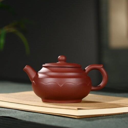 Yixing are recommended by the manual high-capacity undressed ore purple mud line rhyme pot of kung fu tea tea set