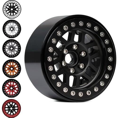 4PCS Metal 2.0" Wheel BEADLOCK Rim for 1/10 RC Crawler Car Axial SCX10 90046 SCX10 III AXI03007 TRAXXAS TRX4 Wheel Parts