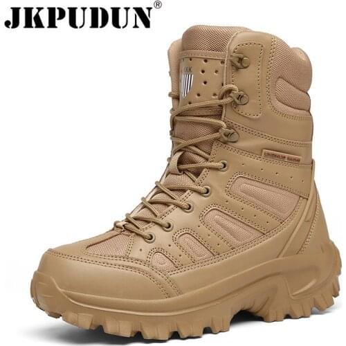 Men Boots Casual Military Combat Boot Mens Ankle Boot Tactical Army Boot Male Work Safety Shoes Motocycle Boots Plus Size 39-47