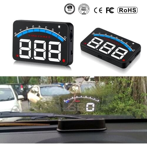 XYCING M6 HUD 3.5 inch Car Head Up Display Windscreen Projector OBD2 and EUOBD Car Driving Data Speed RPM Water Temperature