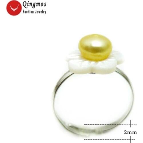 Qingmos Women's Gold Rings