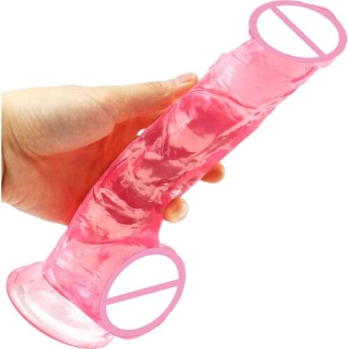 Realistic Dildo with Super Strong Suction Cup Erotic Jelly Dildo Adult Sex Anal Toy Artificial Penis G-spot Simulation Sex Toys