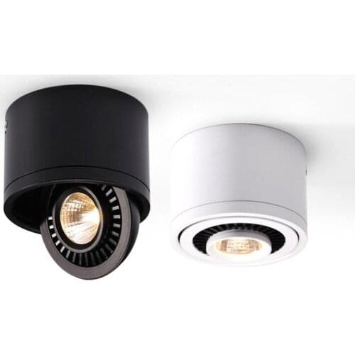 Dimmable Surface Mounted LED COB Downlight 5W/7W/9W/12W LED Lamp AC85V-265V Ceiling Spot Light with LED Driver White/Warm White