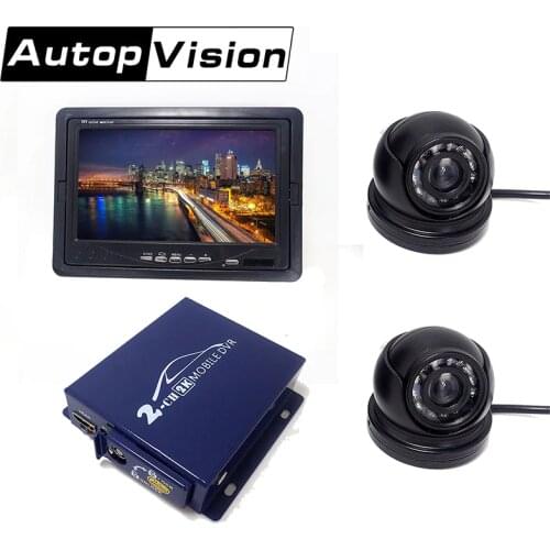 T350 Car Monitor DVR Camera For Rear View Reverse Camera TFT LCD Display HD Digital Color mini 2Ch DVR camera for bus car