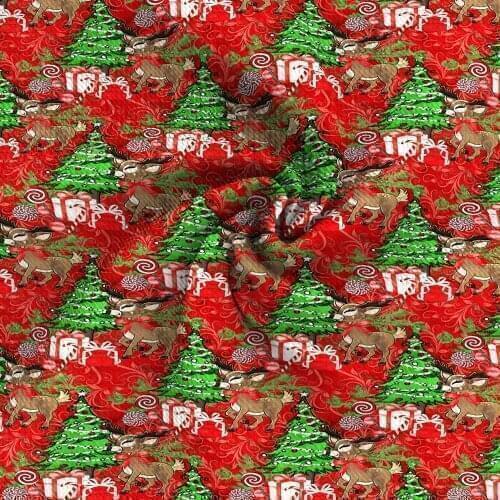 50*145cm Christmas Bullet Liverpool Fabric Twill Bubble Knit Fabric Sewing Quilting Fabrics Quality for Needlework,c12386