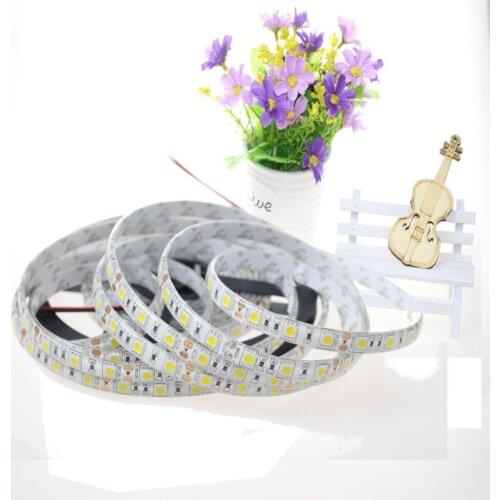 Bright LED Strip Light SMD 5050 30m/lot RGB 60Leds/M DC12V neon flexible Waterproof IP65 led tape lights, Free Shipping