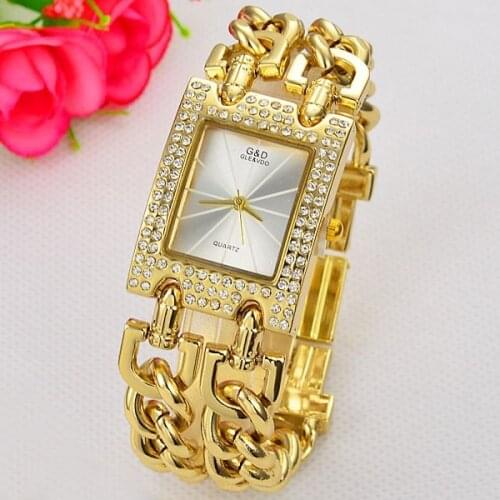 2018 brand Fashion Diamond Crystal Quartz watches Women ladies Bracelet gift Stainless Steel watch Relogio Feminino mujer reloje