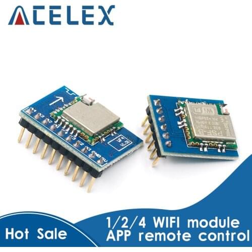 1 2 4 WIFI module with APP mobile phone remote control switch intelligent Internet of Things single-chip module