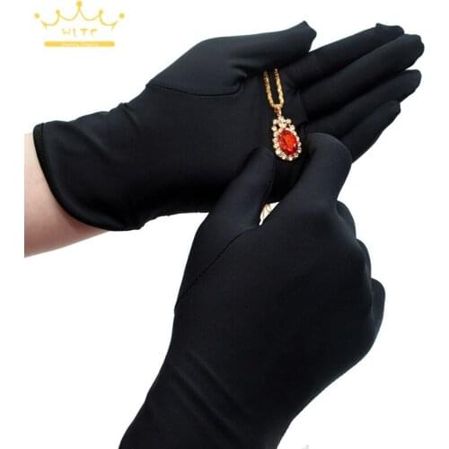10 Pair Professional Jewelry Business Gloves Jewelry Accessories Etiquette To See Goods Gold and Diamond Jewelry Gloves
