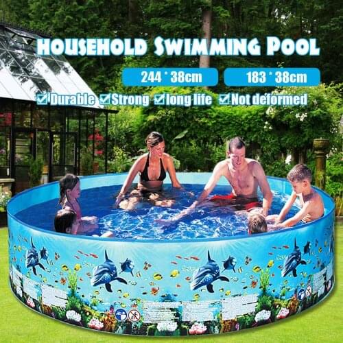 122/152/183/244cm Framed Pool Swimming Pool Large Pools for Country House No Inflatable Family Paddling Pools For Adults Kids