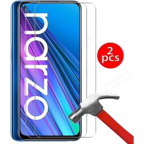 2Pcs Tempered Glass Real me narzo 30 Screen Protector For OPPO Realme narzo 30 5G T narzo30 Glass Realmenarzo30 Protective Films