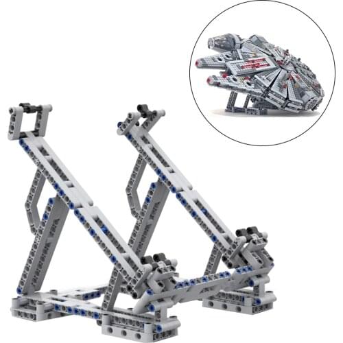 223Pcs Small Particle Building Blocks Bracket Holder With Elastic Clamp Landing Gear for Millennium Falcon 75257 Toy