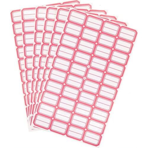 29*20 Mm 6 Piece ChildrenS Self-Adhesive Label Office Library Laboratory Tag Classification Bottle Print Label Paper