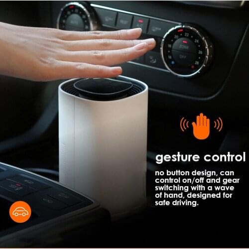 Negative Ion Car Purifier Cleaner LED Display Remove Formaldehyde Dust Smoke PM2.5 Air Purifier For Home Office Car