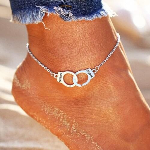 Boho Style Star Anklet Fashion Multilayer Foot Chain Fashion Handcuffs Ankle Bracelet for Women Beach Accessories Gift