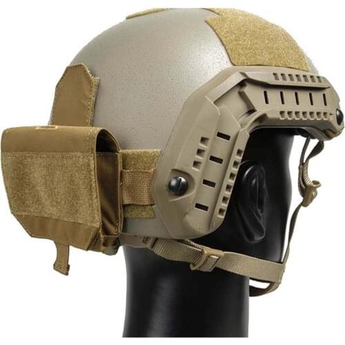 Tactical Helmet Battery Pouch Case Helmet CB/RG Paste attached Pouch Battery Storage Bag