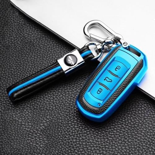 Colorful TPU+Leather Car Remote Key Case Cover For Geely Atlas Boyue NL3 EX7 Emgrand X7 EmgrarandX7 SUV GT GC9 borui Accessories