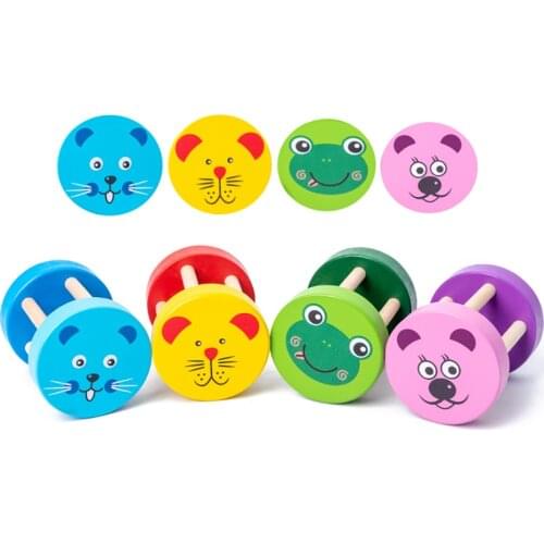 Baby Toy Wooden Rattle Rolling Toy Cylinder Rolling Drum Early Education Puzzle Toddler Toys Interactive Toys Musical Toys