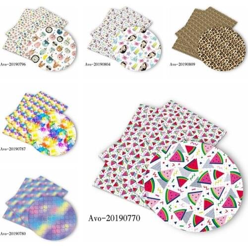 Diy-Everyday Diy 30*135cm Printed Faux Synthetic Leather Vinyl for Bow,DIY handmade Materials