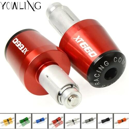 For Yamaha XT660 XT 660 E XT660E 1984 - 1999 1998 1997 1996 1995 1994 1993 Motorcycle CNC Handlebar Grips Bar Ends Cap Slider