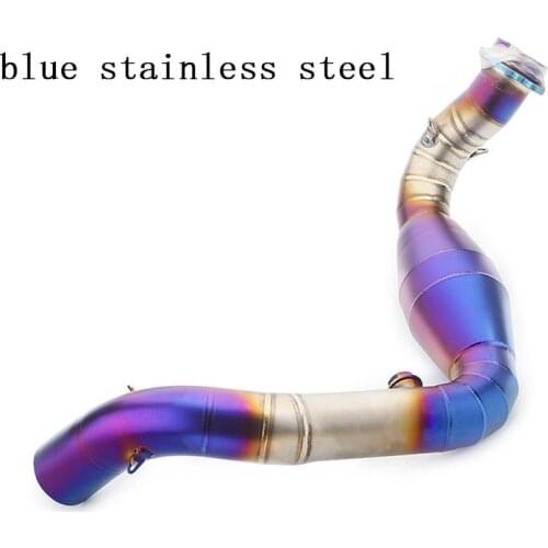 G310 GS R Motorcycle Slip On Exhaust Contact Middle Mid Pipe Muffler For BMW G310GS G310R All Years Exhaust Tube Header Links