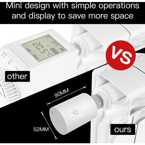 INTELIGENTNA GŁOWICA TERMOSTAT TUYA ZIGBEE WIFI