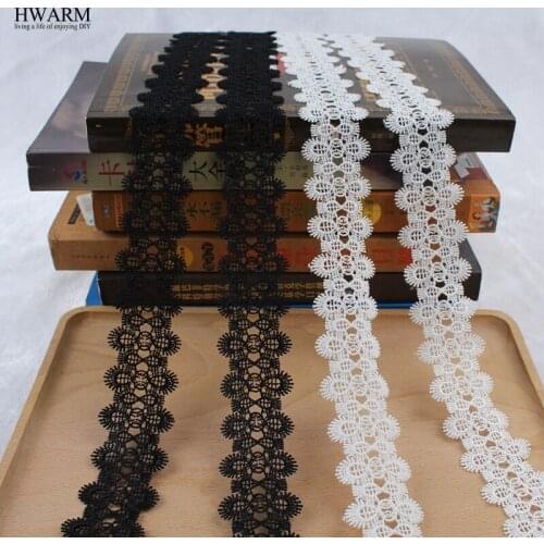 2yard 4.6cm lace fabric wedding decoration New Polyester Water-soluble Lace Bar Code Embroidery lacefabric DIY highquality laces