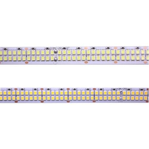 High bright 12V 24V 2835 LED Strip tape light double row IP20 Non-Waterproof 480leds/M 5m/Roll LED Strip White/Warm White
