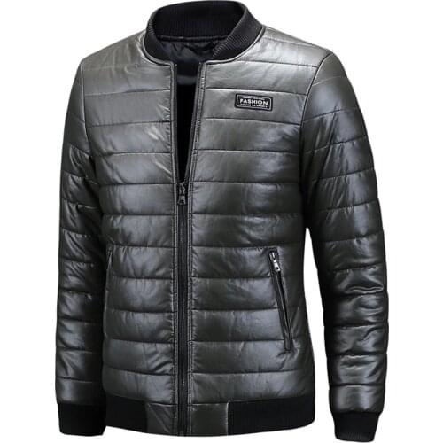 富依酷 Men's Faux Leather Jackets