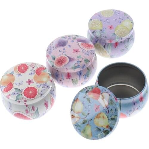 New 1Pcs Candle Tin Jars DIY Candle Making Holder Storage case for Dry Storage Spices Camping Party Favor and Sweets Gifts