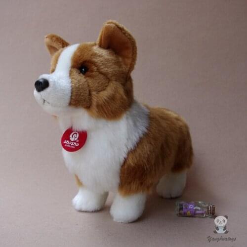Plush Dogs Doll Welsh Corgi Toys For Children Simulation Animals Educational Toy Gifts Women Peluche