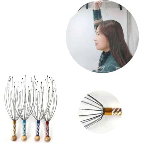 Head Relax Massager Healing Neck Claw Massage Anti-stress Pain Relief Scalp Relax Spa Headache Stimulate Blood Circulate Tool