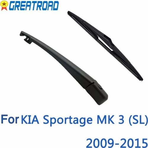 Wiper 12" Rear Wiper Blade & Arm Set Kit Fit For KIA Sportage MK 3 (SL) 2009 -2015 Windshield Windscreen Rear Window