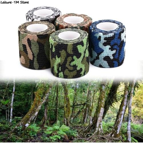Self adhesive Non woven Camouflage Wrap Rifle Hunting Shooting Cycling Tape Waterproof Camo Stealth Tape