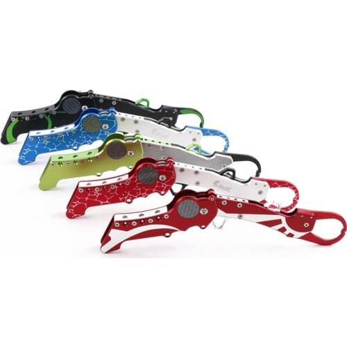 The New Foldable Top Grade Aviation Aluminum Fish Gripper Grip Fish Lip Grabber Fishing Tool Multicolor choose