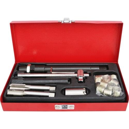 Spark Plug Thread Repair Rethreading Set M14 x 1.25mm Metric - Rethreading Tool Kit - Comprehensive Taps Inserts