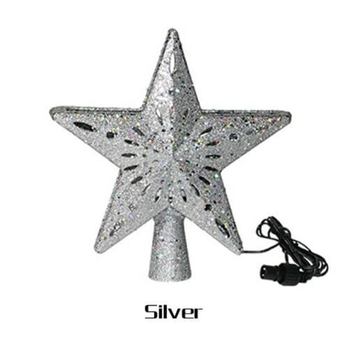 Christmas Tree Lights LED TOP Star Decoration Lamp Christmas Tree Stars Lights 4W US/EU/AU Christmas Decorations Ornaments